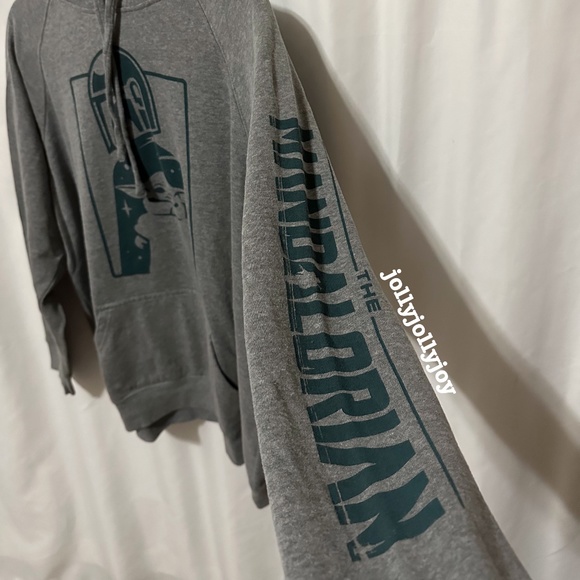 Torrid Star Wars The Mandalorian Fleece Hoodie Grey 2X - Picture 6 of 12